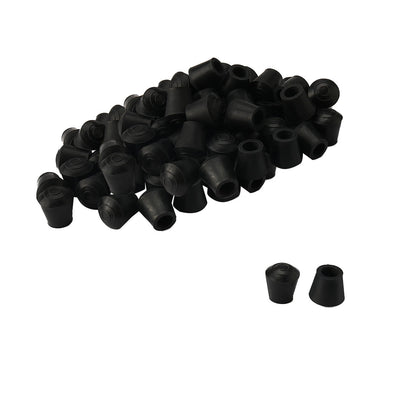 Harfington Uxcell Rubber Leg Cap Tip Cup Feet Cover 9.5mm Inner Dia 50pcs for Furniture Chair