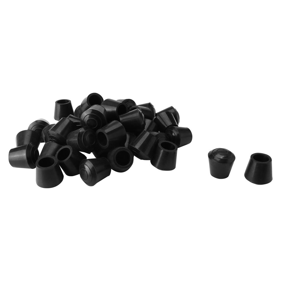 uxcell Uxcell Round Rubber Leg Cap End Tip Cover Furniture Chair Feet Floor Protector 40pcs