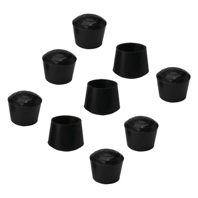 Harfington Uxcell Rubber Leg Cap Tip Cup Feet Cover 25mm 1" Inner Dia 9pcs for Furniture Table