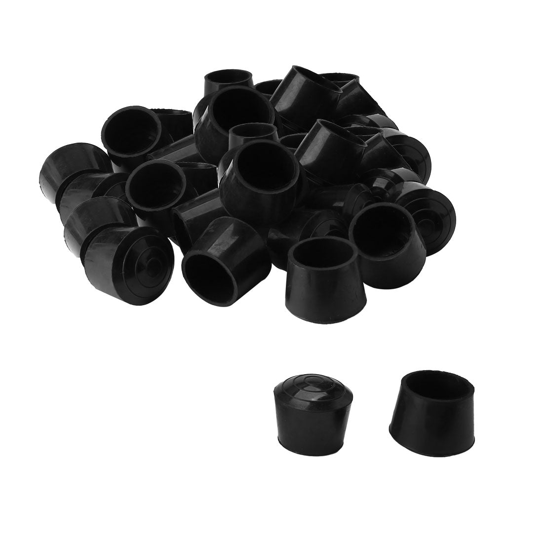 uxcell Uxcell Round Rubber Leg Cap End Tip Cover Furniture Chair Feet Floor Protector 40pcs