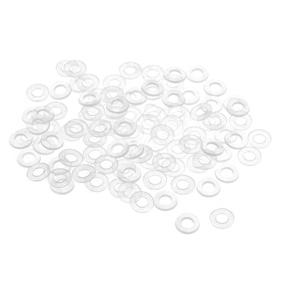 Harfington Uxcell White Nylon Flat Washers for Screws Bolts 200PCS