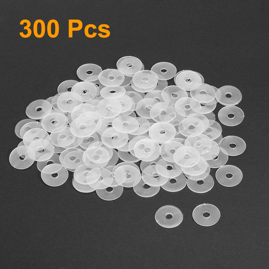 uxcell Uxcell White Nylon Flat Washers for Screws Bolts 300PCS