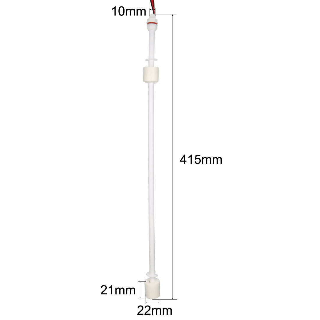 uxcell Uxcell PP Dual Ball Float Switch 415mm Fish Tank Vertical Liquid Water Level Sensor