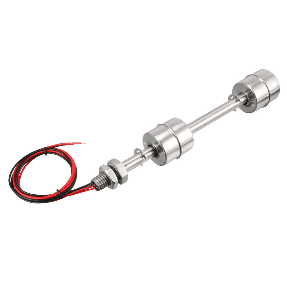 uxcell Uxcell Stainless Steel Dual Ball Float Switch 175mm/6.89inch Tank Vertical Water Level Sensor