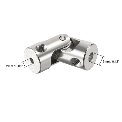 Harfington Uxcell drehbare Universal Wellenkupplung Verbindungskupplung L23XD9 2mm bis 3mm