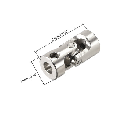 Harfington Uxcell drehbare Universal Lenkwellenkuppler Motorgelenkkupplung 3 bis 3mm L23XD9