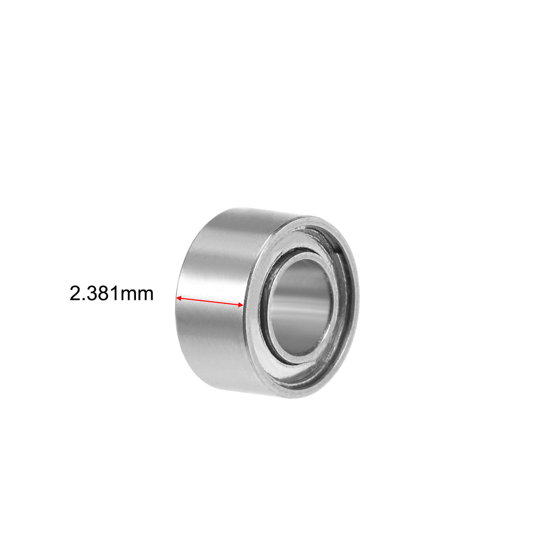 uxcell Uxcell Deep Groove Ball Bearings Z2 Double Shielded Chrome Steel Roller