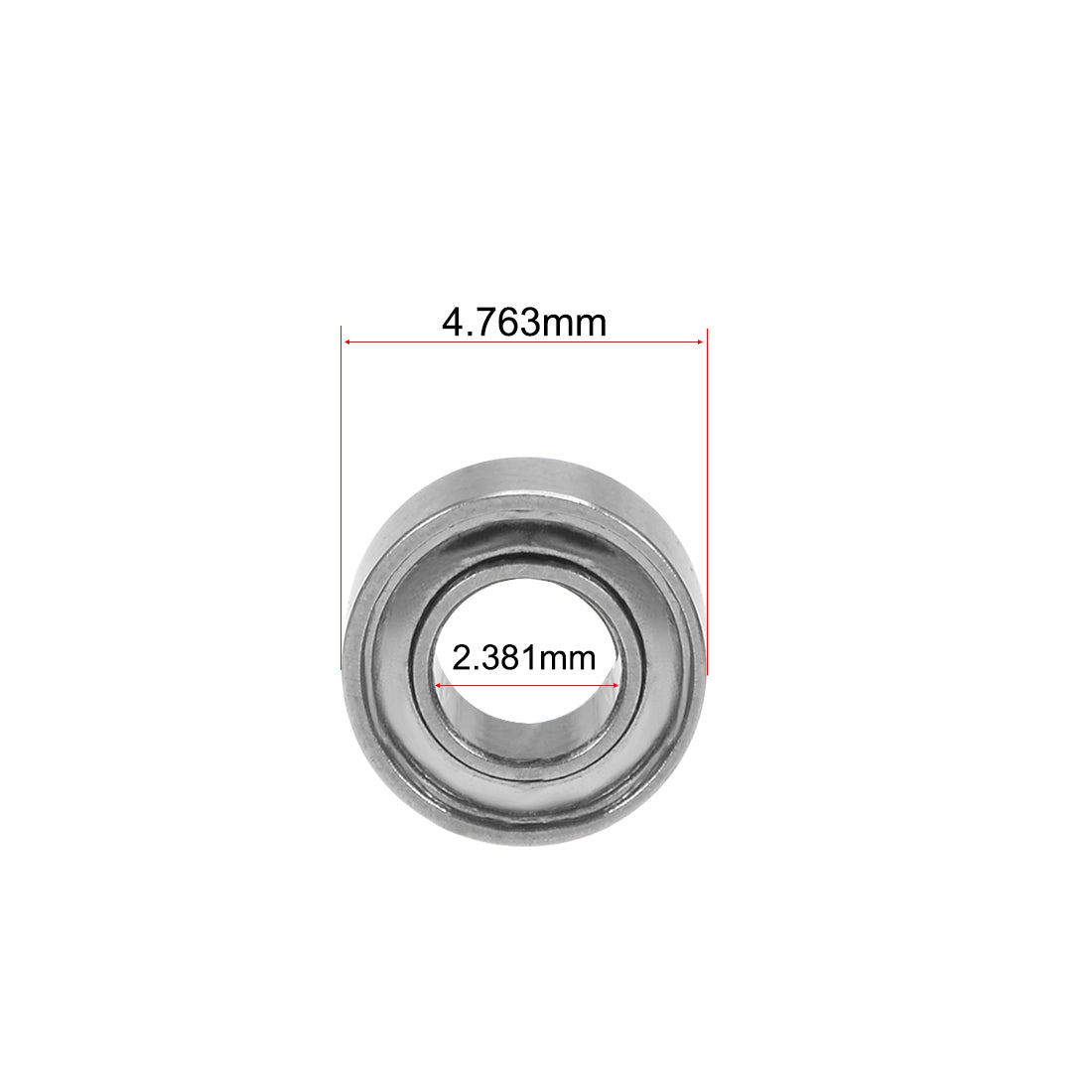 uxcell Uxcell Deep Groove Ball Bearings Z2 Double Shielded Chrome Steel Roller