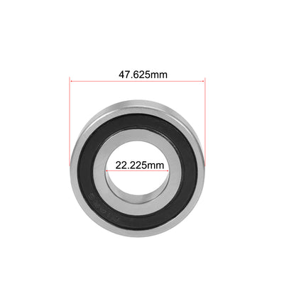 Harfington Uxcell Deep Groove Ball Bearings Inch Double Seal Chrome Steel ABEC1 Z1