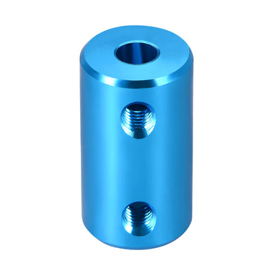 Harfington Uxcell Shaft Coupling 5mm to 8mm Bore L25xD14 Robot Motor Wheel Rigid Coupler Connector Blue