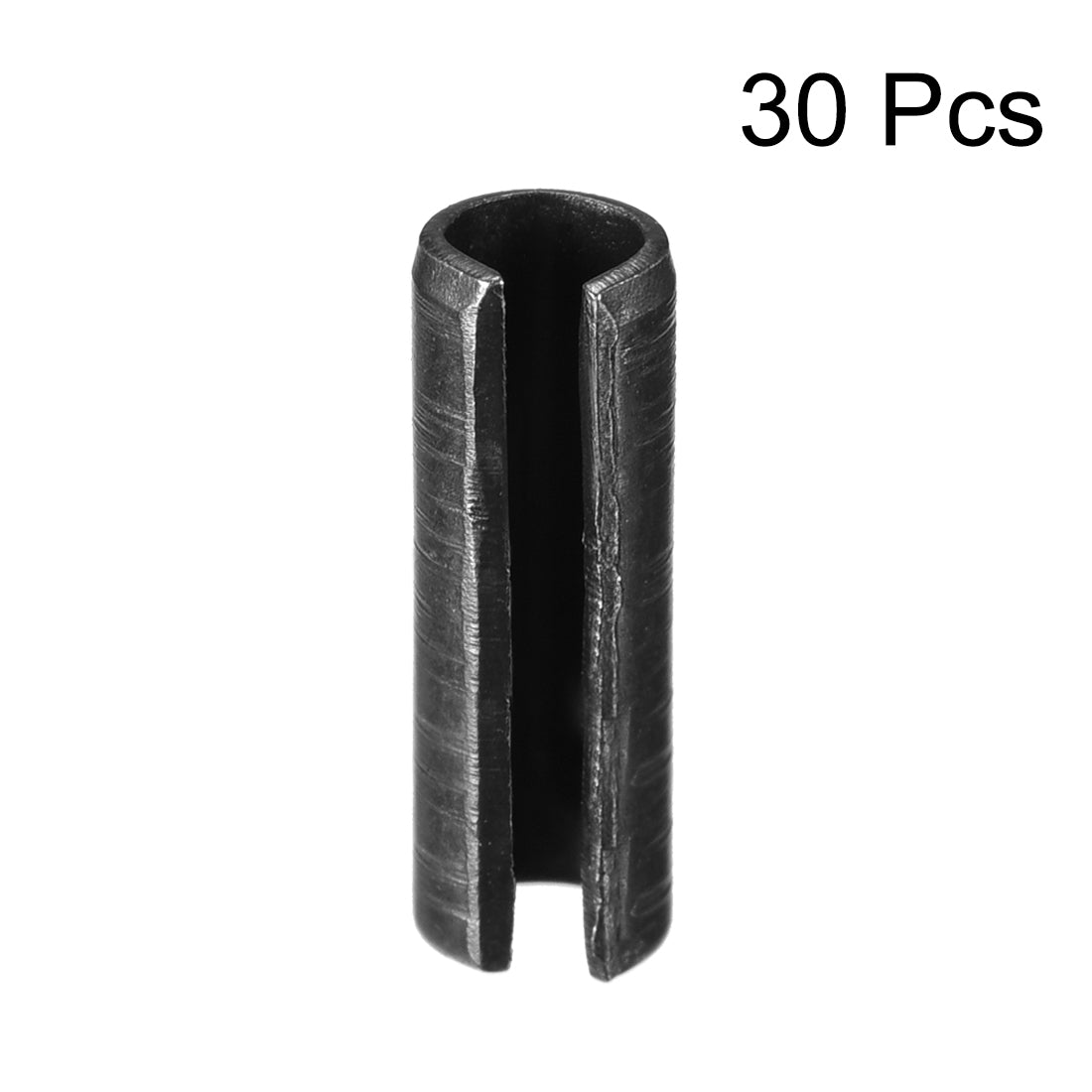 uxcell Uxcell 3.3mm x 10mm Dowel Pin Carbon Steel Split Spring Roll Shelf Support Pin Fasten Hardware Black 30 Pcs