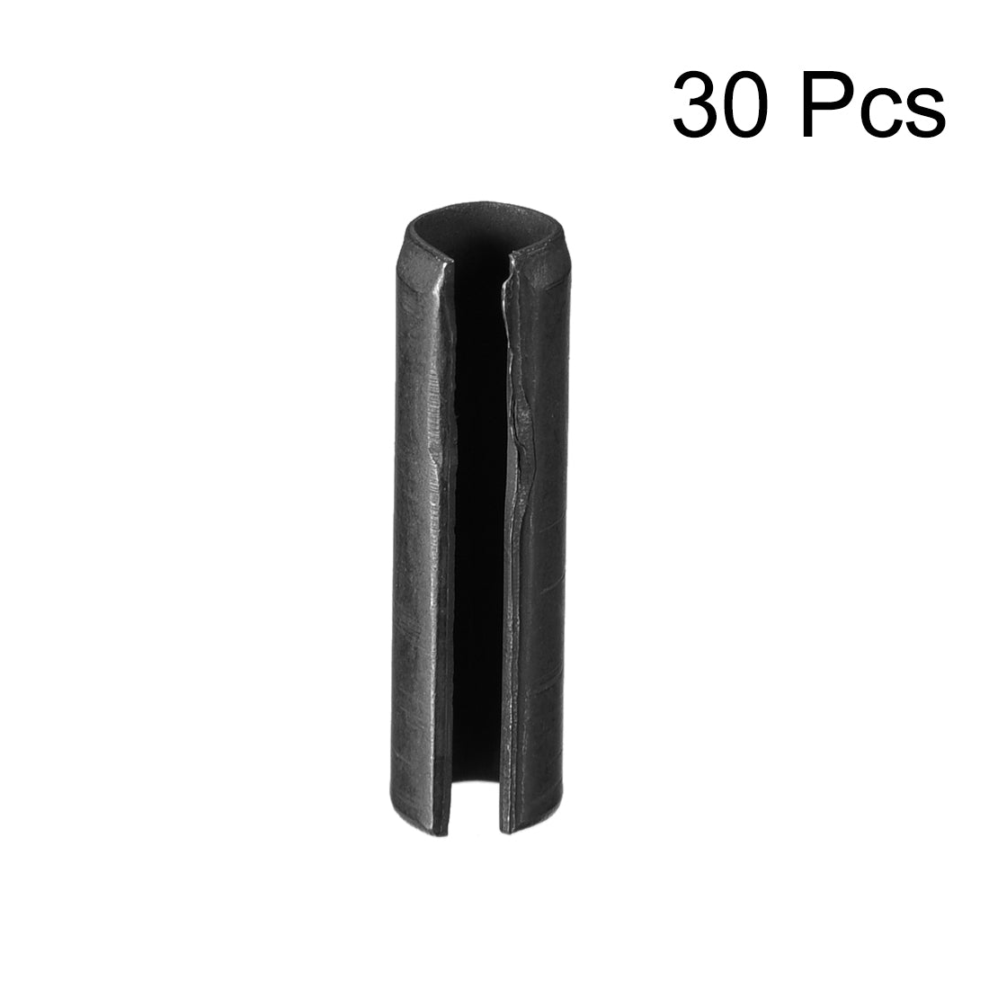 uxcell Uxcell 3.3mm x 12mm Dowel Pin Carbon Steel Split Spring Roll Shelf Support Pin Fasten Hardware Black 30 Pcs