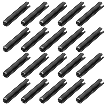Harfington Uxcell 2.3mm x 12mm Dowel Pin Carbon Steel Split Spring Roll Shelf Support Pin Fasten Hardware Black 20 Pcs