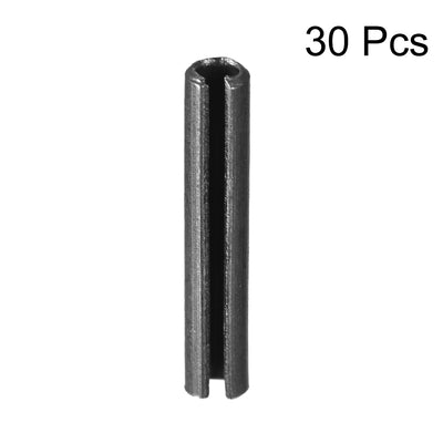 Harfington Uxcell 2.3mm x 12mm Dowel Pin Carbon Steel Split Spring Roll Shelf Support Pin Fasten Hardware Black 30 Pcs