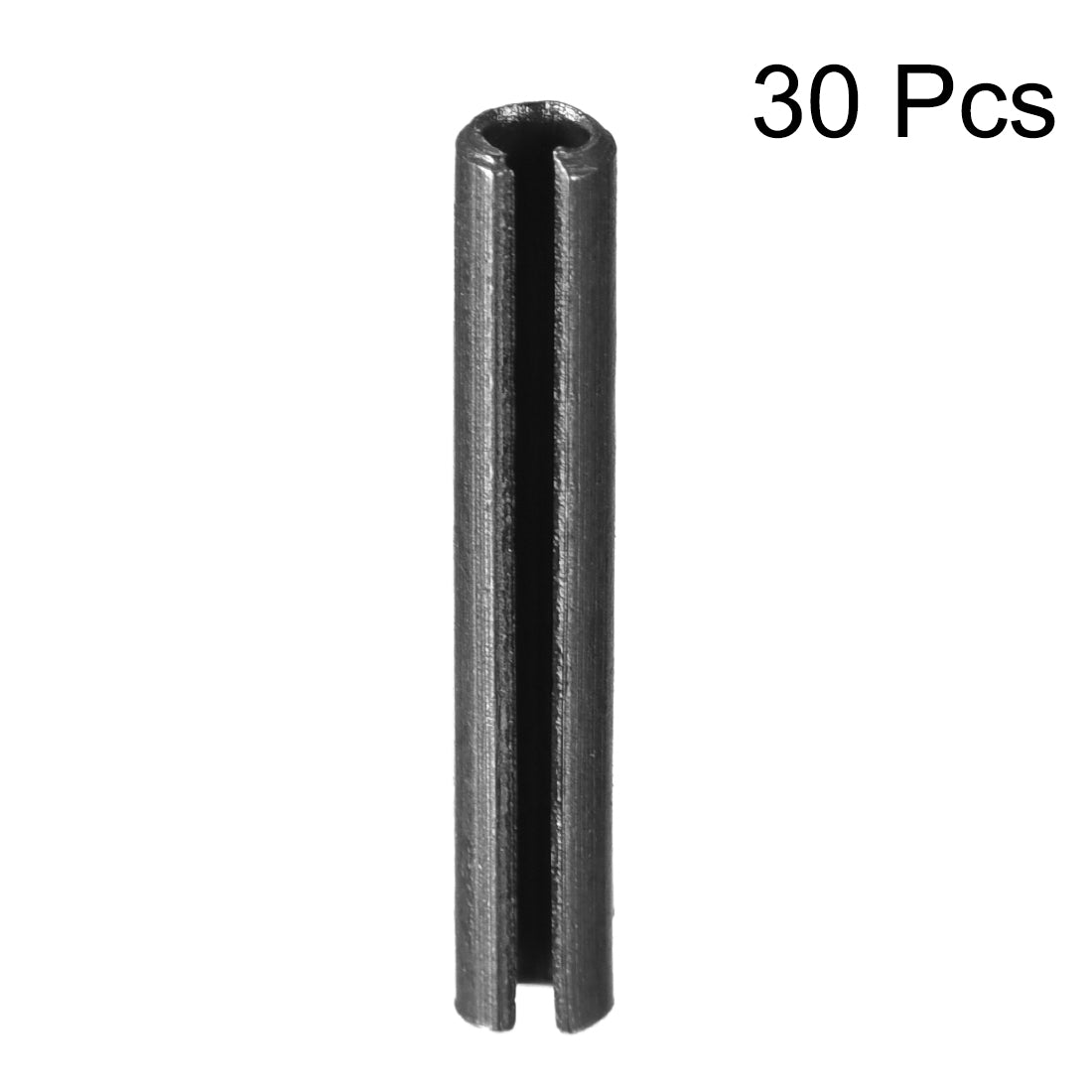 uxcell Uxcell 2.3mm x 14mm Dowel Pin Carbon Steel Split Spring Roll Shelf Support Pin Fasten Hardware Black 30 Pcs