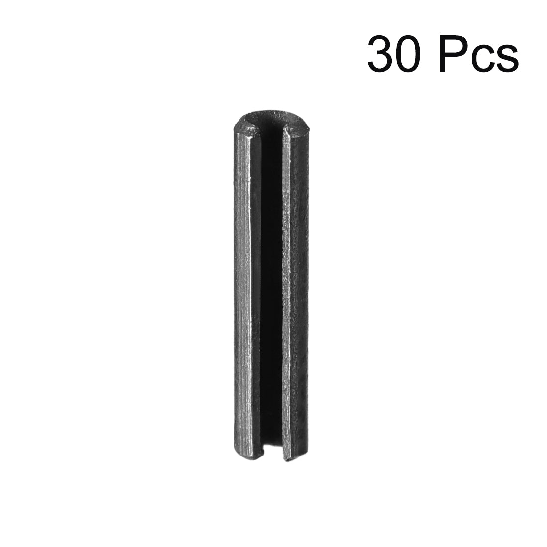 uxcell Uxcell 1.7mm x 8mm Dowel Pin Carbon Steel Split Spring Roll Shelf Support Pin Fasten Hardware Black 30 Pcs