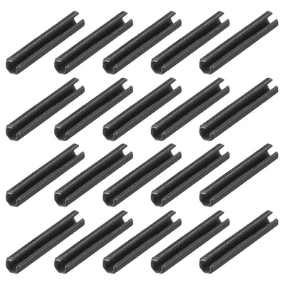 Harfington Uxcell 1.7mm x 10mm Dowel Pin Carbon Steel Split Spring Roll Shelf Support Pin Fasten Hardware Black 20 Pcs