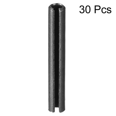 Harfington Uxcell 2.3mm x 16mm Dowel Pin Carbon Steel Split Spring Roll Shelf Support Pin Fasten Hardware Black 30 Pcs