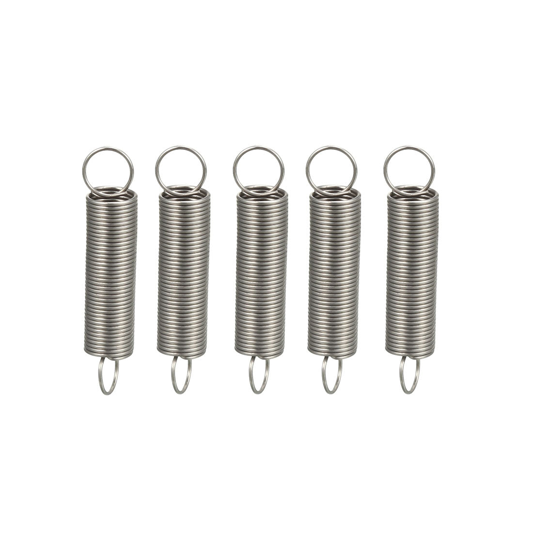 uxcell Uxcell Extended Tension Spring Wire Diameter 0.016", OD 0.2", Free Length 0.98" 5pcs