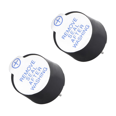 Harfington Uxcell 2 Pcs DC 5V Active Electronic Buzzer Alarm Beeper Continuous Sound Speaker 2 Terminals