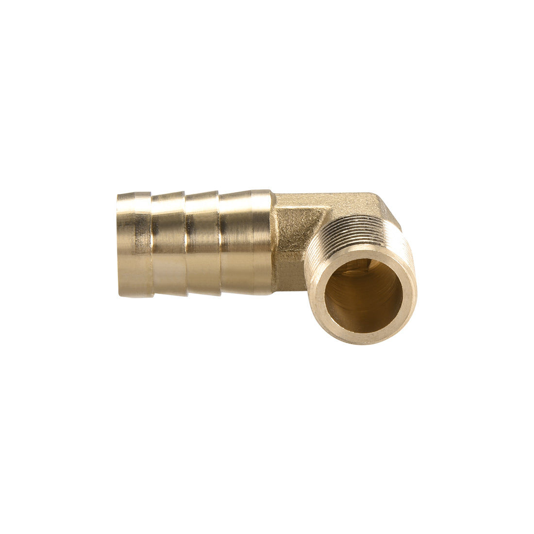 uxcell Uxcell Brass Barb Hose Fitting 90 Degree Elbow 16mm Barbed x 3/8PT Male Pipe