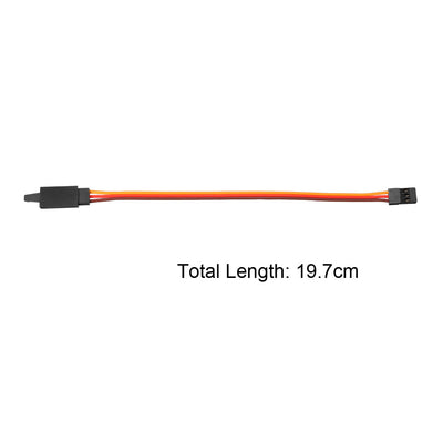 Harfington Uxcell 10Pcs 150mm Servo Extension Cable Anti-reverse Plug 60 Core RC Futaba Lock