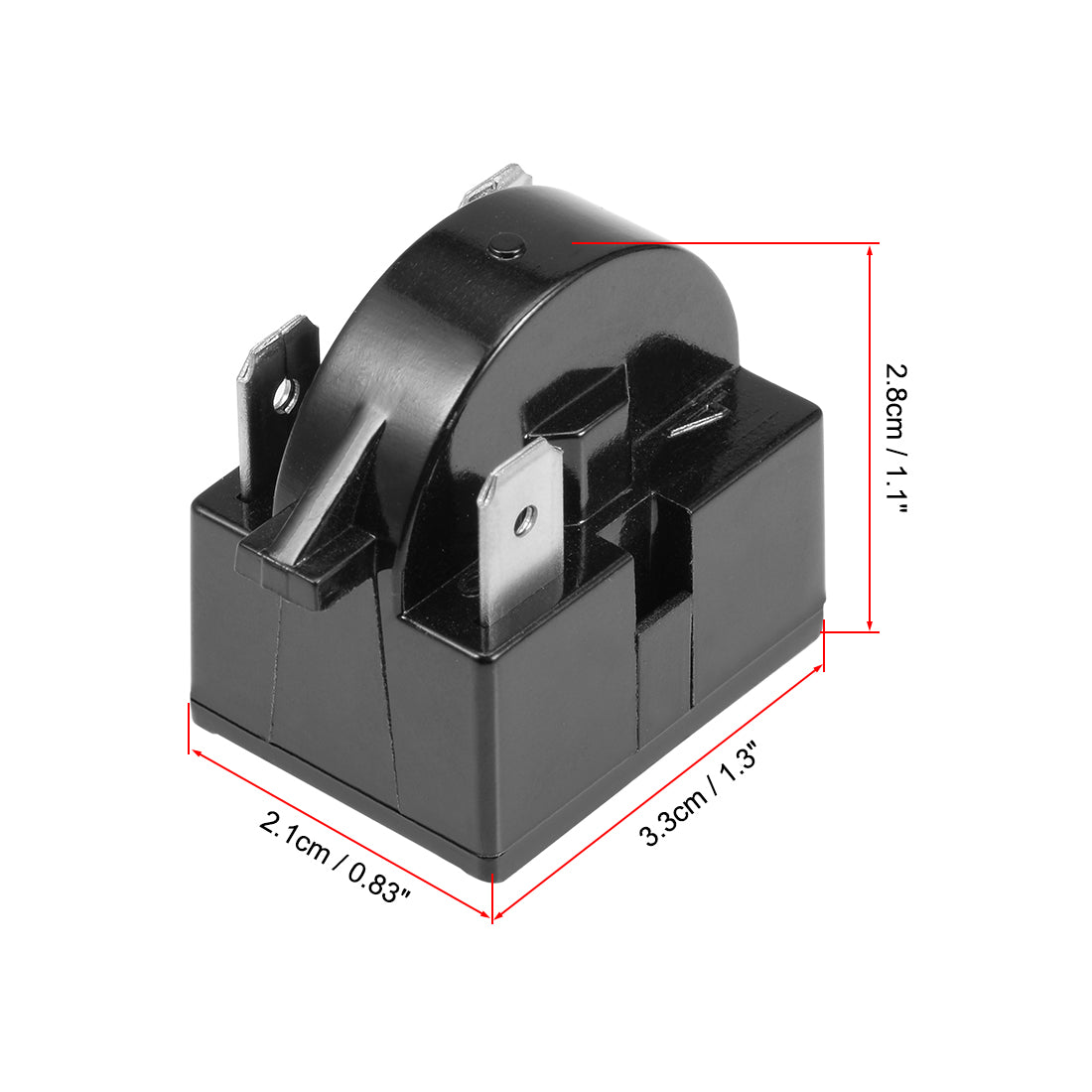 uxcell Uxcell 5 Pcs 12 Ohm 3 Pin Refrigerator  Starter Relay