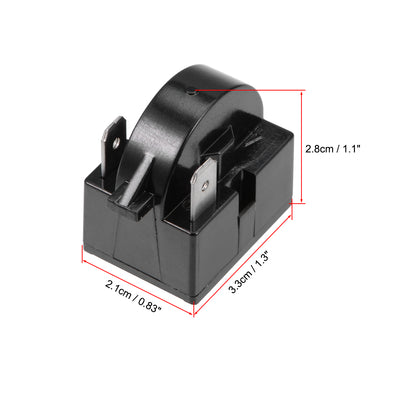 Harfington Uxcell 2 Pcs 15 Ohm 2 Pin Refrigerator PTC Starter Relay