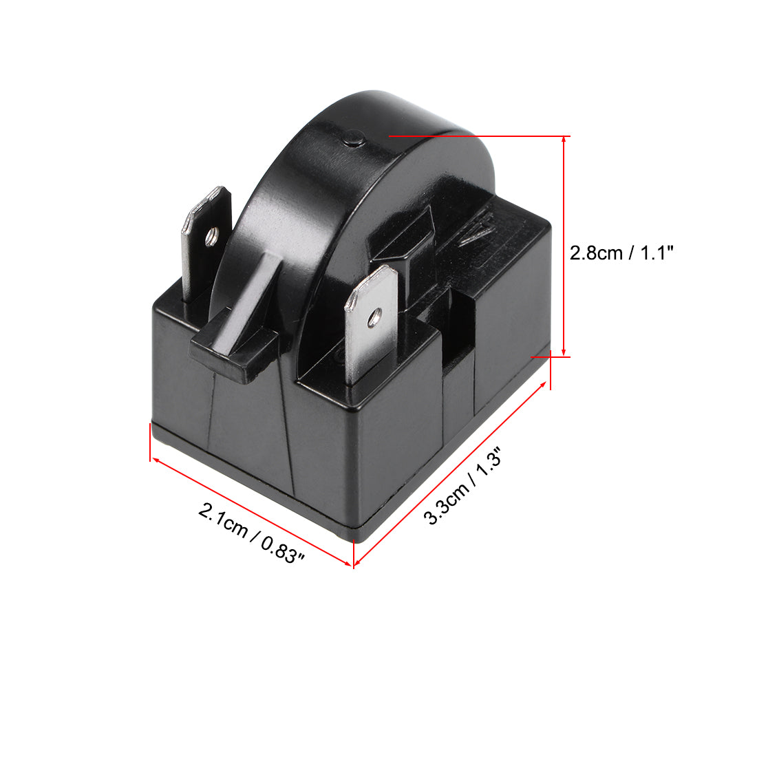 uxcell Uxcell 5 stk. 12 Ohm 2 Pin Kühlschrank PTC Starter Relais Küche Zubehör Plastik