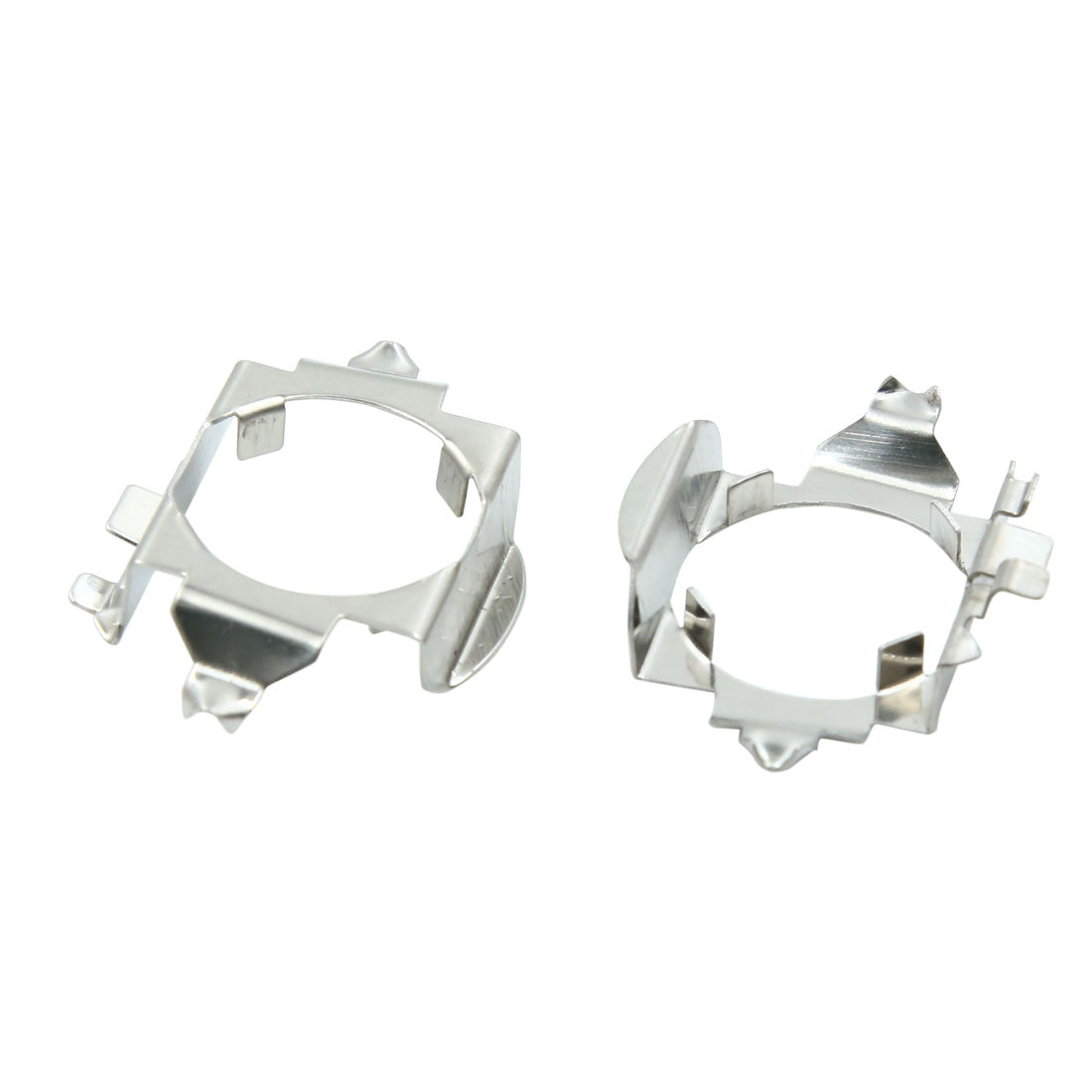 X AUTOHAUX 2pcs Silver Tone Metal H7 Headlight Holder Retainer for Mercedes-Benz B-Class