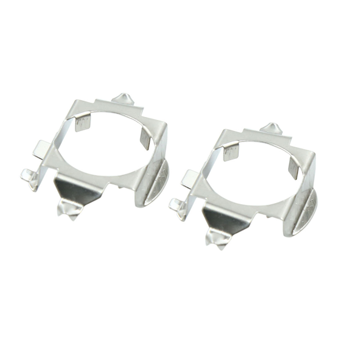 X AUTOHAUX 2pcs Silver Tone Metal H7 Headlight Holder Retainer for Mercedes-Benz B-Class