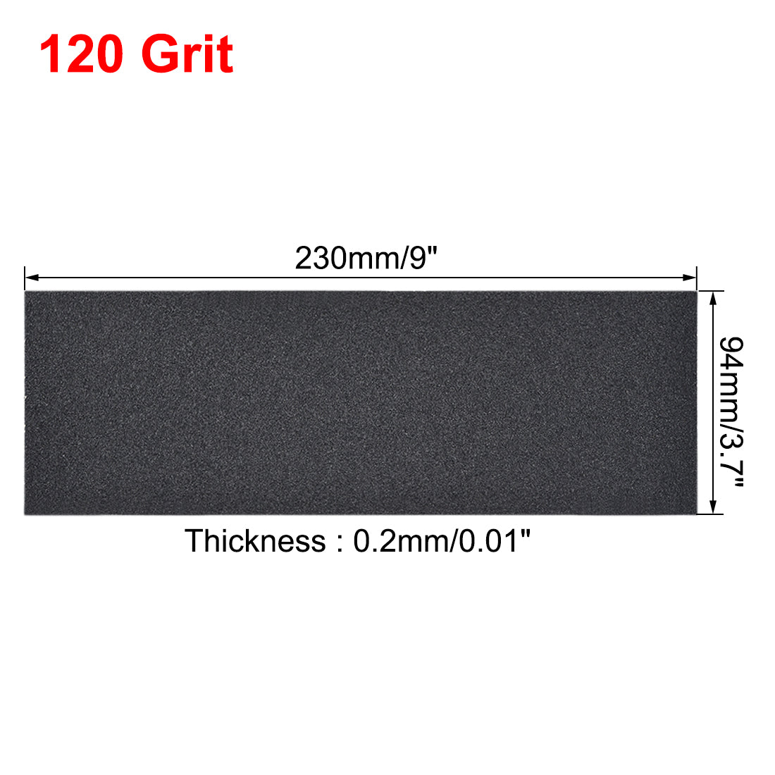uxcell Uxcell Waterproof Sandpaper, Wet Dry Sand Paper Grit of 120, 9 x 3.7inch 10pcs