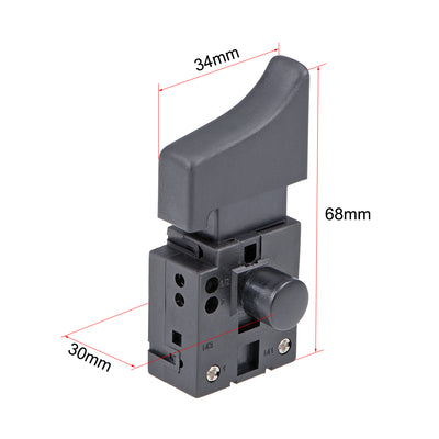 Harfington Uxcell Auslöseschalter Auslöser f FA2-4/IBE Elektrobohrhammer 250V-6A Drehzahlschalter