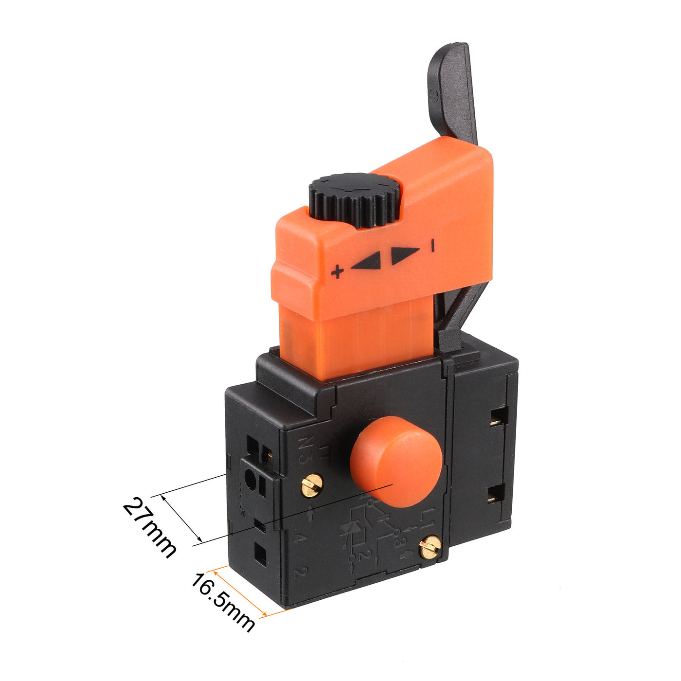 uxcell Uxcell Trigger Switch Electric Drill Hammer 250V 4-6A Tool Power Speed Control Push Button Switch