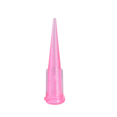 Harfington Uxcell Industrial Blunt Tip Tapered Dispensing Fill Needle 20ga X 1.26" Pink 100pcs