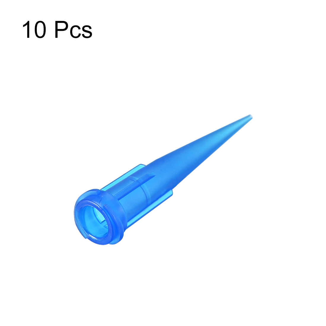 uxcell Uxcell 10Stück Stumpfe Spitze Kunststoff Konisch Dosieren Füllnadel 22g x 1,26 "Blau