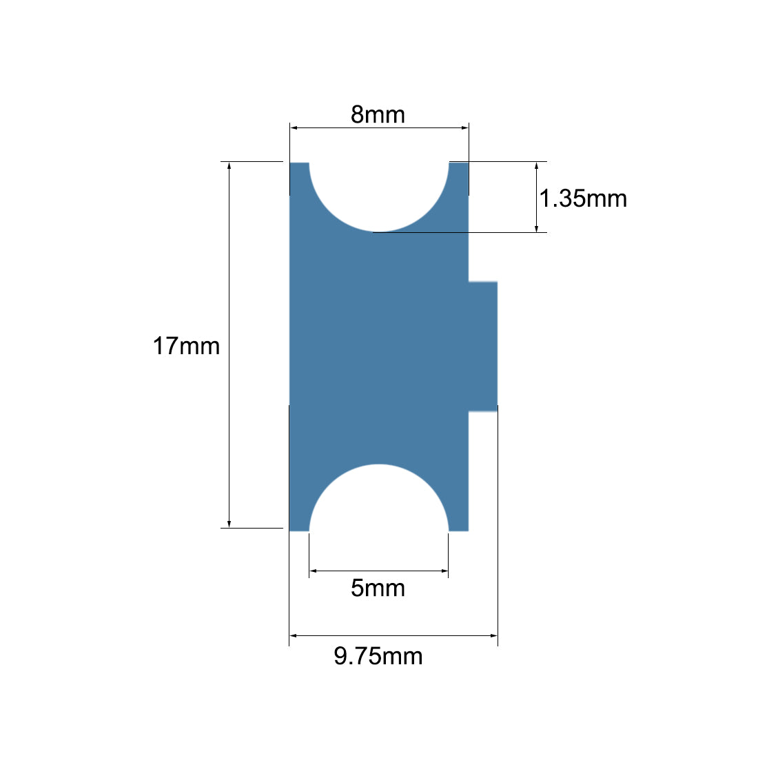 Harfington SG10 SG20 U-Groove Track Guide Bearing Pulley Wheel Bearings for Textile Machine