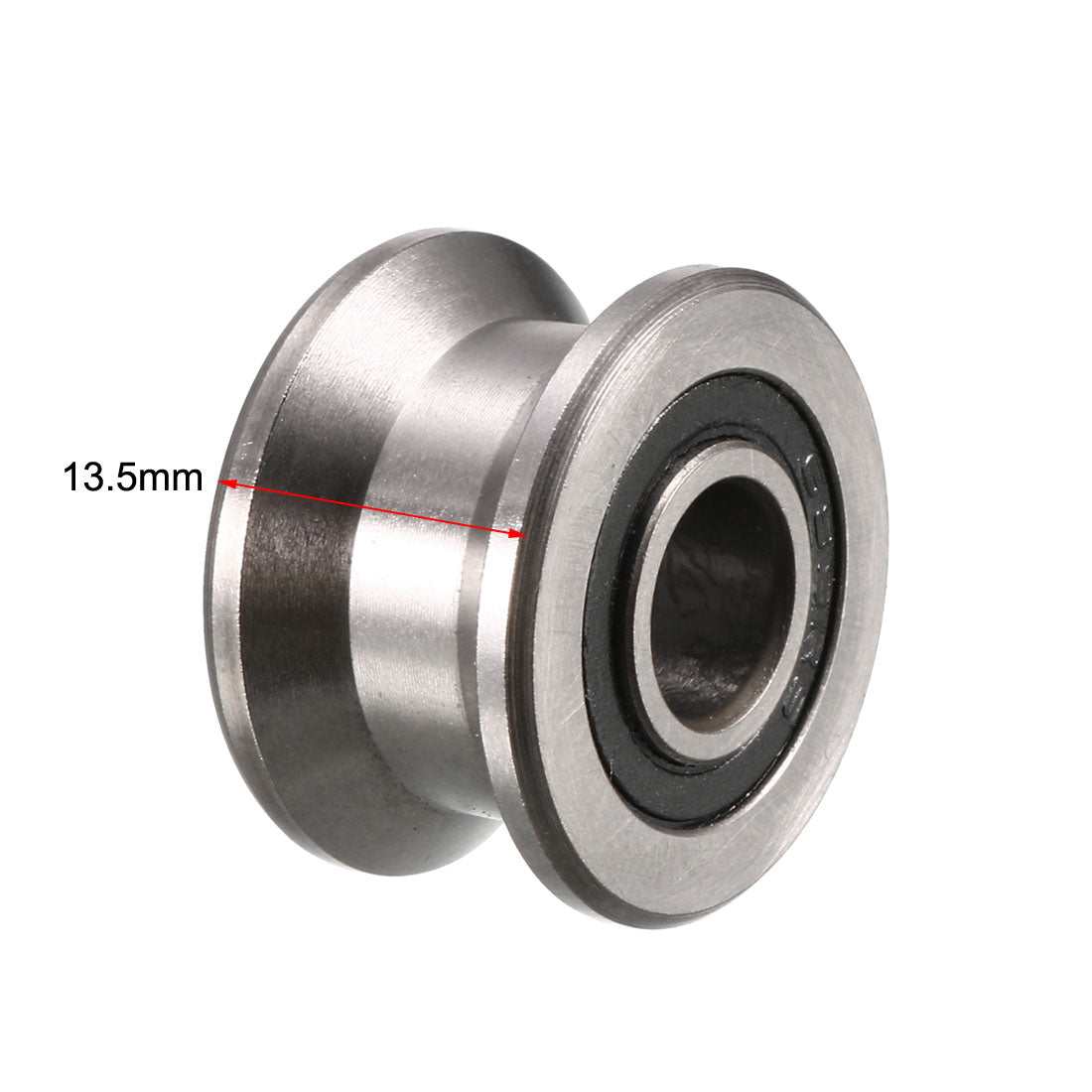 uxcell Uxcell T22 V-Groove Ball Bearing 8x22.5x13.5mm Guide Pulley Bearings for Shaft Under 12mm