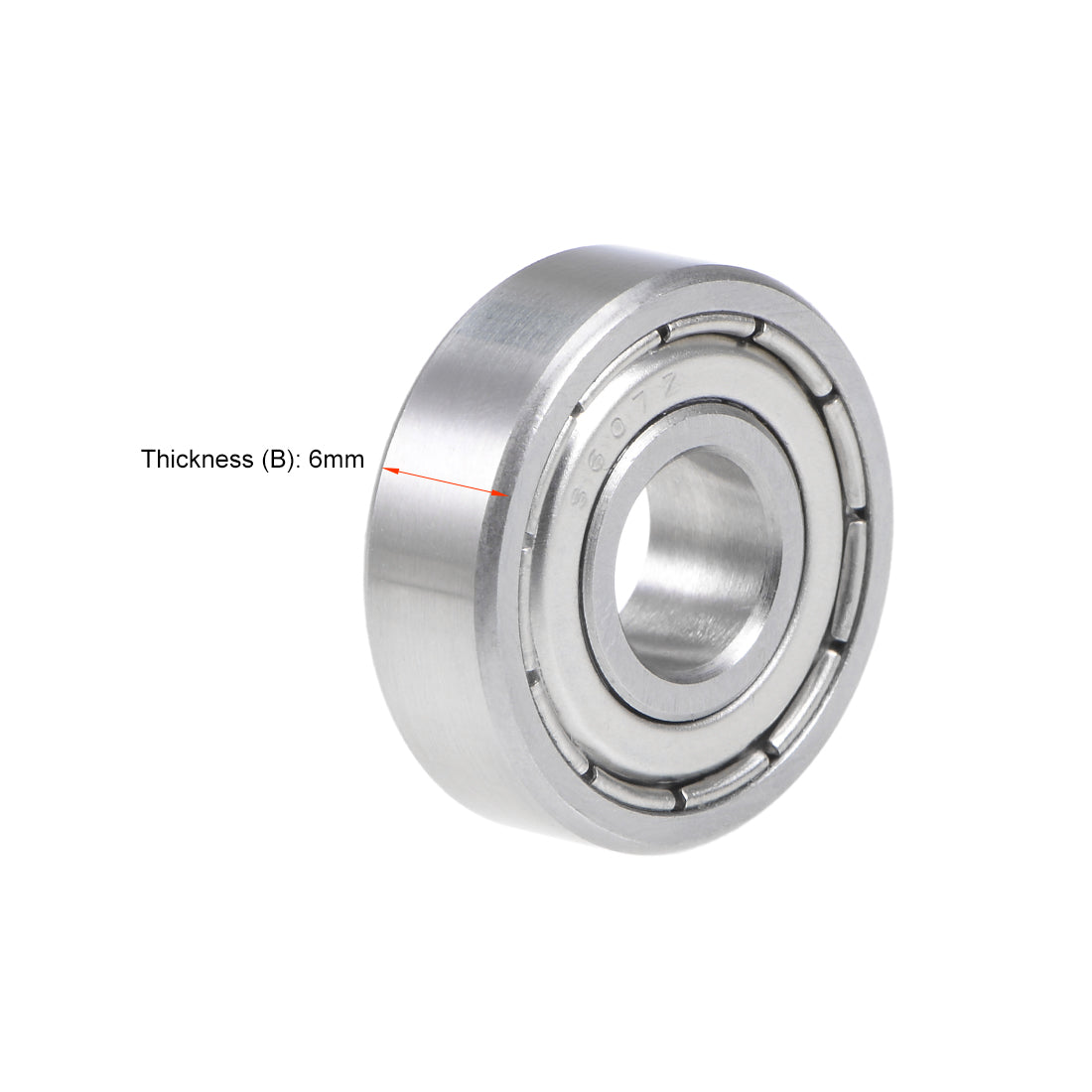 uxcell Uxcell S607ZZ Stainless Steel Ball Bearing 7x19x6mm Double Shielded 607Z Bearings