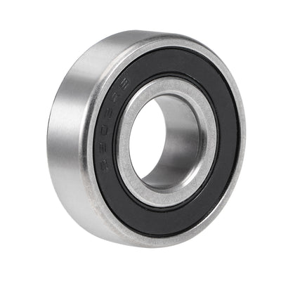 Harfington Uxcell S6203-2RS Stainless Steel Ball Bearing 17x40x12mm Double Sealed 6203RS Bearings