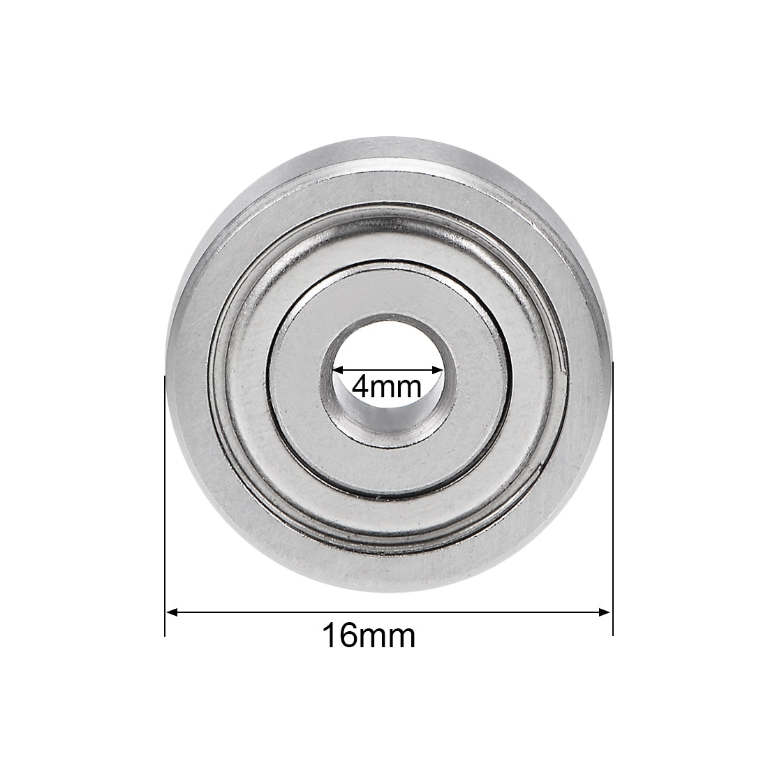 uxcell Uxcell Deep Groove Ball Bearings Double Shielded Stainless Steel