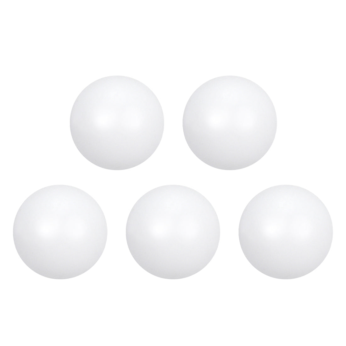 uxcell Uxcell PTFE Ball, 3mm Diameter, Ground Finish, Diaphragm Pneumatic Pump White, 5pcs