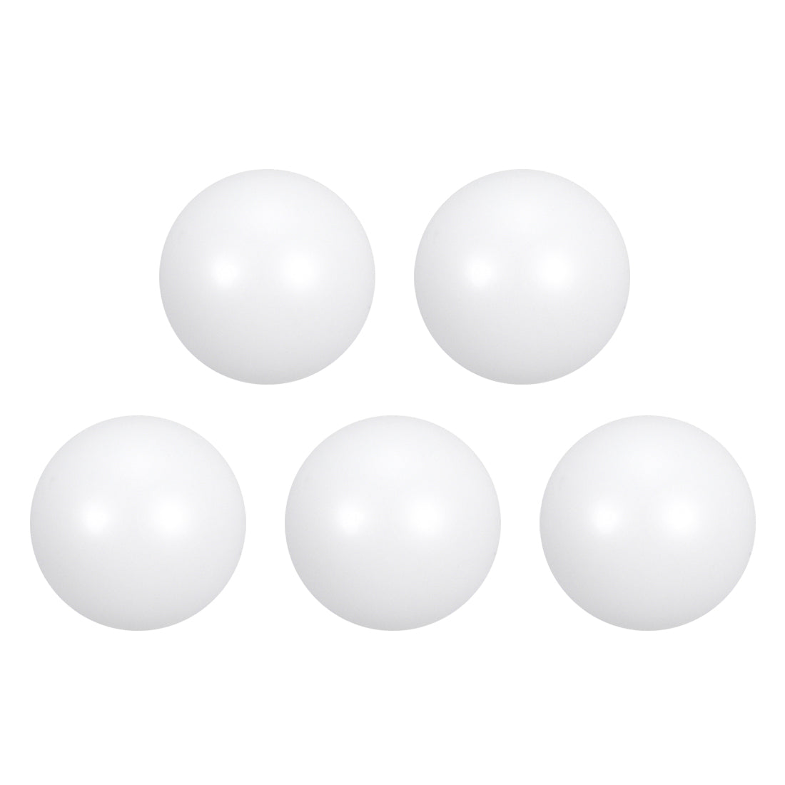 uxcell Uxcell PTFE Ball, 5mm Diameter, Ground Finish, Diaphragm Pneumatic Pump White, 5pcs