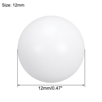 Harfington Uxcell PTFE Ball, 12mm Diameter, Ground Finish, Diaphragm Pneumatic Pump White