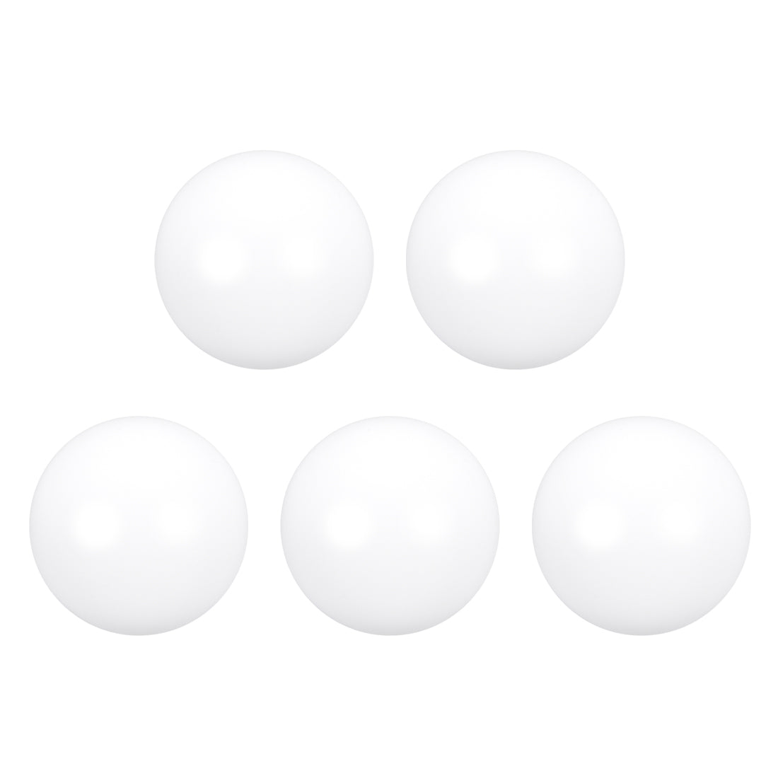 uxcell Uxcell PTFE Ball, 18mm Diameter, Ground Finish, Diaphragm Pneumatic Pump White, 5pcs