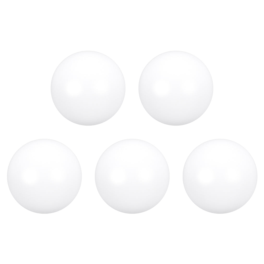 uxcell Uxcell PTFE Ball, 19mm Diameter, Ground Finish, Diaphragm Pneumatic Pump White, 5pcs