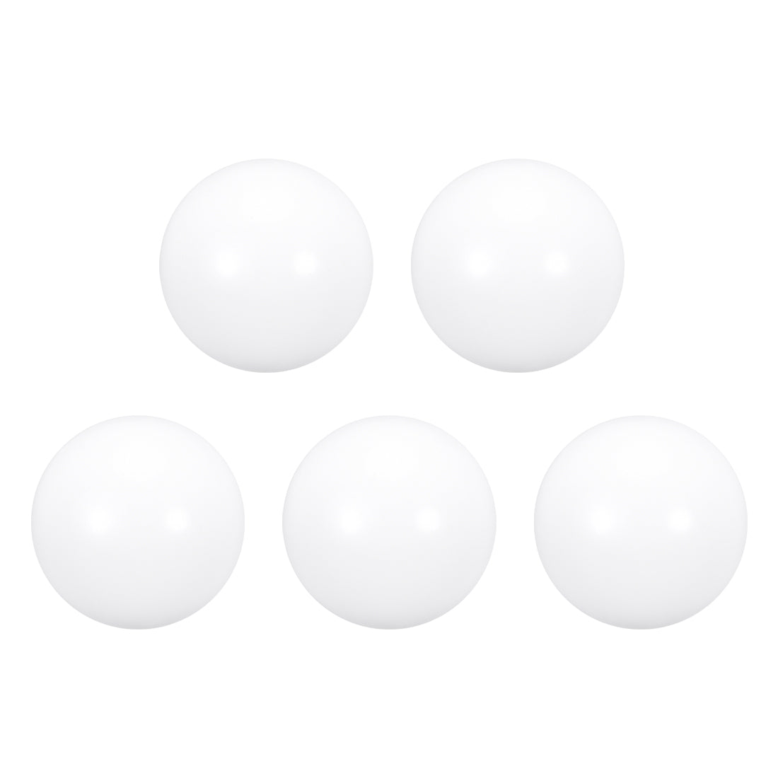 uxcell Uxcell PTFE Ball, 30mm Diameter, Ground Finish, Diaphragm Pneumatic Pump White, 5pcs