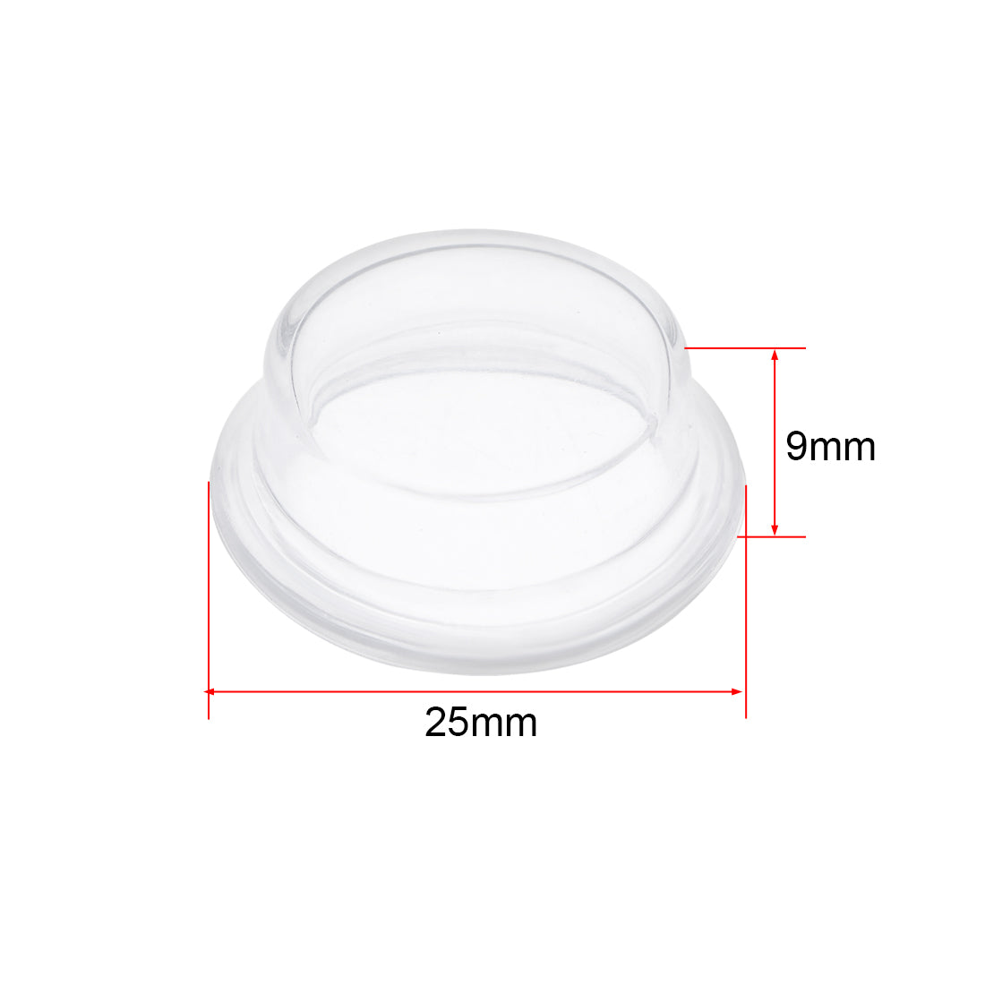 uxcell Uxcell 10pcs Waterproof Case Switch Covers Caps Protector Clear Silicone Round for Boat Rocker Switch