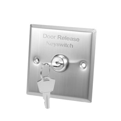 Harfington Uxcell Key Switch On/Off Exit Switches Emergency Door Release DPST Panel Mount with 2 Keys