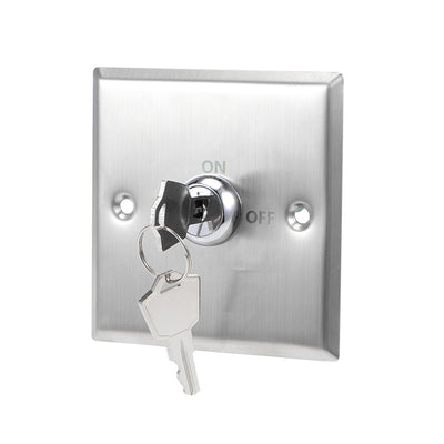 Harfington Uxcell Key Switch On Off Exit Switches Emergency Door Release DPST Panel Mount with Keys